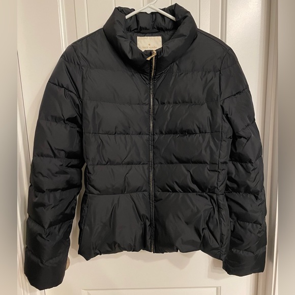 Kate Spade Black Puffer Jacket size 12 - Picture 2 of 9